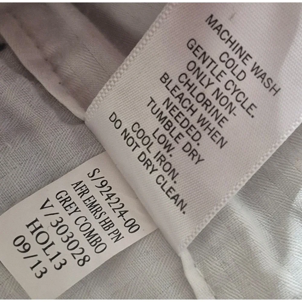 Banana Republic Emerson men's gray chino pants 35x32 Cotton flat front